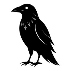 crow Silhouette Stock Illustrations