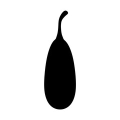 baobab fruit minimalist silhouette vector icon - for graphic design projects baobab, Modern Artwork.