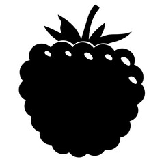 blackberries fruit minimalist silhouette vector icon - for graphic design projects blackberries, Modern Artwork.