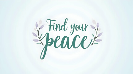 Find Your Peace with Minimalist Serifs