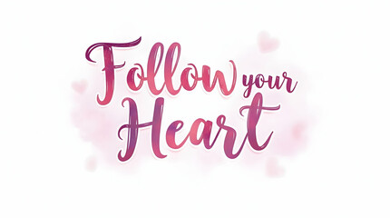 Obraz premium Soft Love Typography with Heartwarming Flow