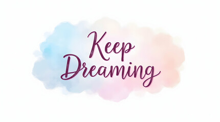 Pastel Dream-Inspired Script Typography