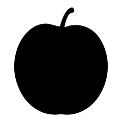 capulin cherry fruit minimalist silhouette vector icon - for graphic design projects capulin cherry, Modern Artwork.