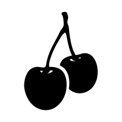 chokeberry fruit minimalist silhouette vector icon - for graphic design projects chokeberry, Modern Artwork.