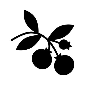 recommend clip art: cranberry fruit minimalist silhouette vector icon - for graphic design projects cranberry, Modern Artwork.