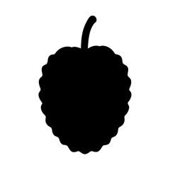 custard apple fruit minimalist silhouette vector icon - for graphic design projects custard apple, Modern Artwork.
