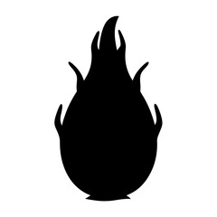 dragon fruit minimalist silhouette vector icon - for graphic design projects dragon, Modern Artwork.