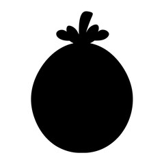 feijoa fruit minimalist silhouette vector icon - for graphic design projects feijoa, Modern Artwork.