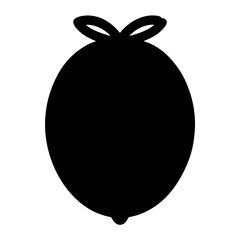 feijoa fruit minimalist silhouette vector icon - for graphic design projects feijoa, Modern Artwork.