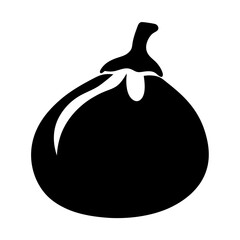 fig fruit minimalist silhouette vector icon - for graphic design projects fig, Modern Artwork.