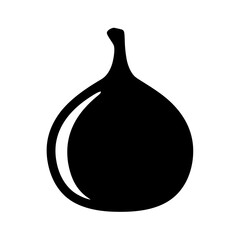 fig fruit minimalist silhouette vector icon - for graphic design projects fig, Modern Artwork.