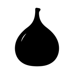 fig fruit minimalist silhouette vector icon - for graphic design projects fig, Modern Artwork.