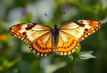 Obraz premium close up of a butterfly on a flower