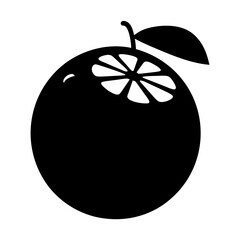 grape fruit minimalist silhouette vector icon - for graphic design projects grape, Modern Artwork.