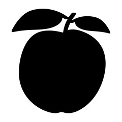 guava fruit minimalist silhouette vector icon - for graphic design projects guava, Modern Artwork.