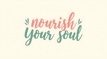 Obraz premium Nourish Your Soul – Gentle Space