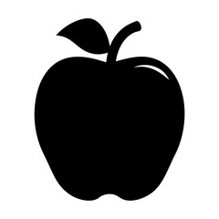 ice apple fruit minimalist silhouette vector icon - for graphic design projects ice apple, Modern Artwork.