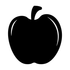 ice apple fruit minimalist silhouette vector icon - for graphic design projects ice apple, Modern Artwork.