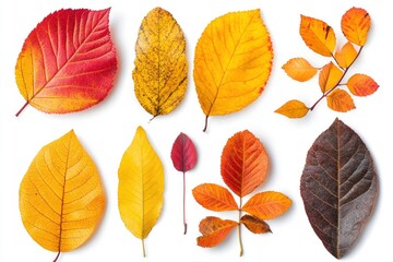 Obraz premium Autumn Colorful Leaves Assortment