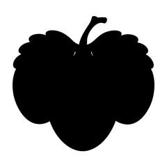 indian gooseberry fruit minimalist silhouette vector icon - for graphic design projects indian gooseberry, Modern Artwork.