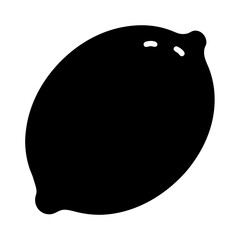 lemon fruit minimalist silhouette vector icon - for graphic design projects lemon, Modern Artwork.