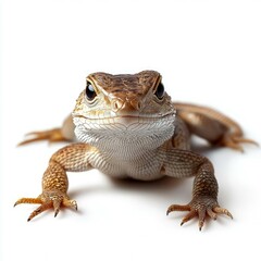 Naklejka premium Close-up of a Curious Lizard: Adorable Reptile Photography