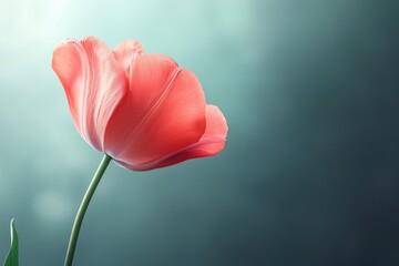 Fototapeta premium Pink Tulip Flower Still Life