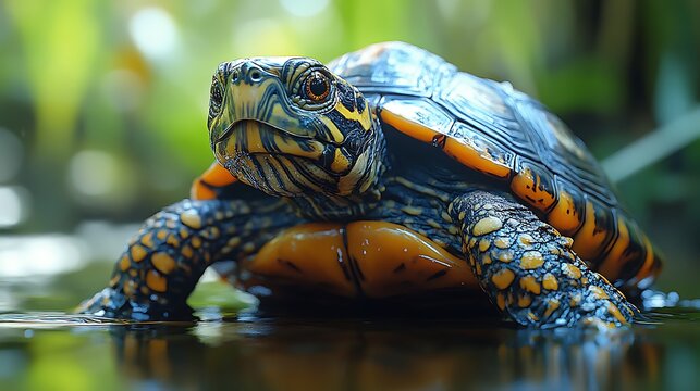 Eastern Box Turtle In Natural Habitat Images