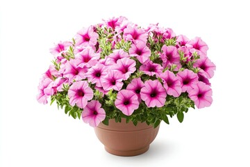 Pink Petunia Flower in Pot