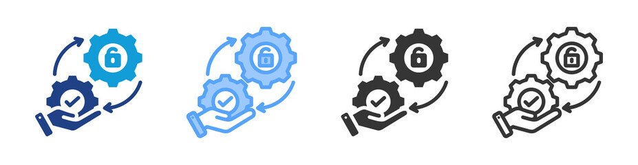 Freemium icon set multiple style collection