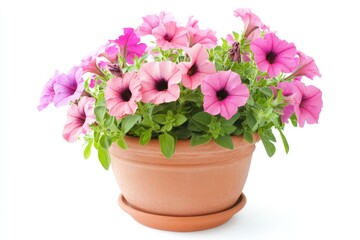 Fototapeta premium Petunia Flower in Clay Pot