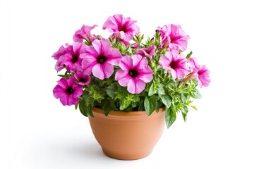Pink Petunia Flower in Pot