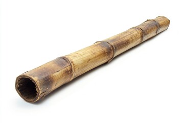 Fototapeta premium Bamboo Pole on White Background