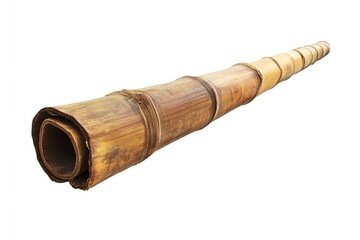 Fototapeta premium Bamboo Stalk Isolated on White Background
