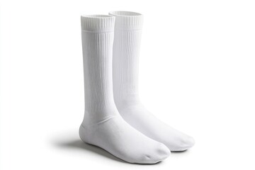 White Knee High Sock Pair