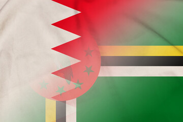 Bahrain and Dominica state flag transborder contract DMA BHR