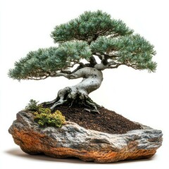 Fototapeta premium Majestic Bonsai Tree: A Symbol of Serenity and Patience