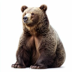 Fototapeta premium Majestic Brown Bear: A Captivating Portrait of a Wild Animal in its Natural Habitat