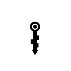 key with keyhole vectort art