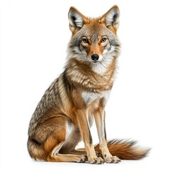 Fototapeta premium Majestic Coyote Portrait: A Stunning Wildlife Image
