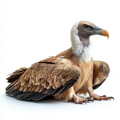 Obraz premium Majestic Griffon Vulture: Close-up Photography of a Wild Bird