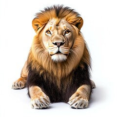 Fototapeta premium Majestic Lion: A Regal Portrait of the African King