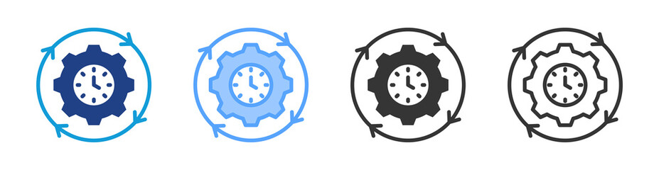 Consistent icon set multiple style collection