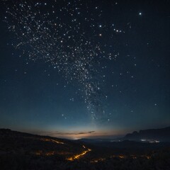 A constellation falls to Earth in the shape of a starling.
