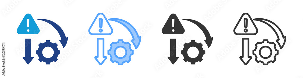 Aufkleber limitation icon set multiple style collection