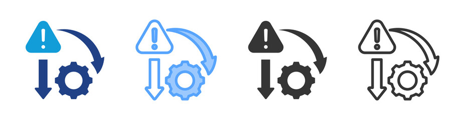 Limitation icon set multiple style collection