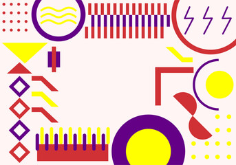 Obraz premium Modern simple graphic pattern in minimalist style. Vector illustration for social media