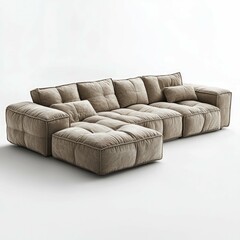 Obraz premium Modern Modular Sofa: Luxury Comfort and Style