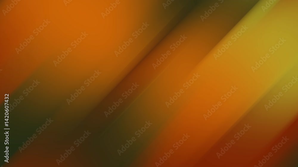 Poster abstract background with smooth diagonal orange and green gradient light effect
