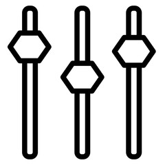 Forex Stocks Trading Line Icon